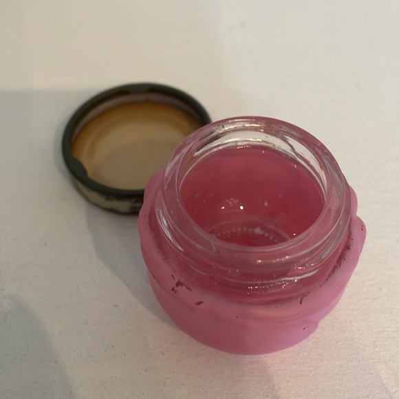 Vintage Avon pink flower shape little cream jar collectible - Picture 3 of 3